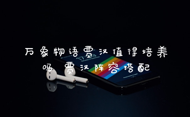 万象物语贾汉值得培养吗 贾汉阵容搭配