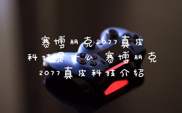 赛博朋克2077真皮科技是什么 赛博朋克2077真皮科技介绍
