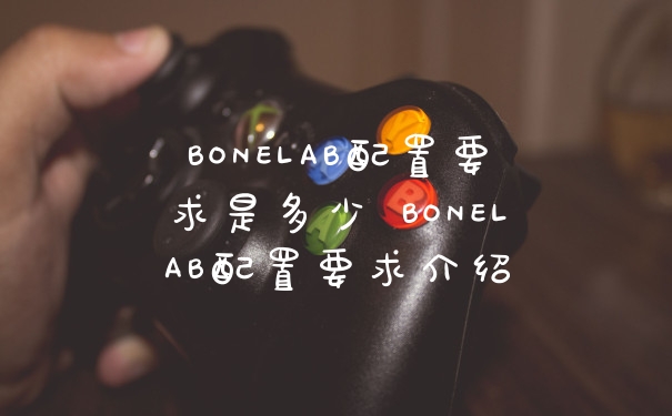 BONELAB配置要求是多少 BONELAB配置要求介绍