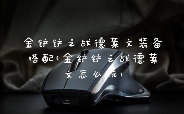 金铲铲之战德莱文装备搭配(金铲铲之战德莱文怎么玩)