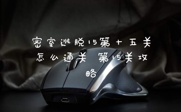 密室逃脱15第十五关怎么通关 第15关攻略