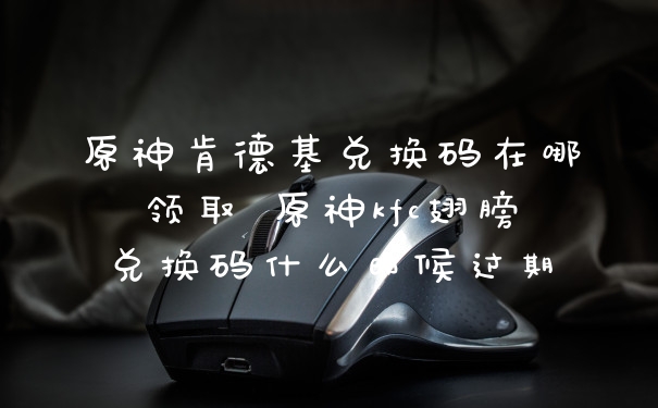 原神肯德基兑换码在哪领取 原神kfc翅膀兑换码什么时候过期