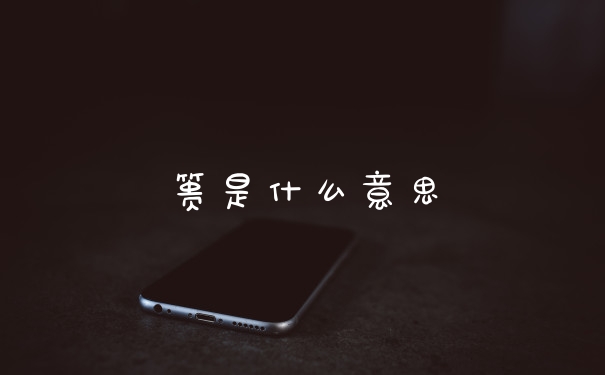 篑是什么意思