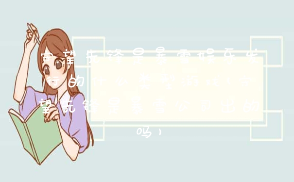 守望先锋是暴雪娱乐发行的什么类型游戏(守望先锋是暴雪公司出的吗)