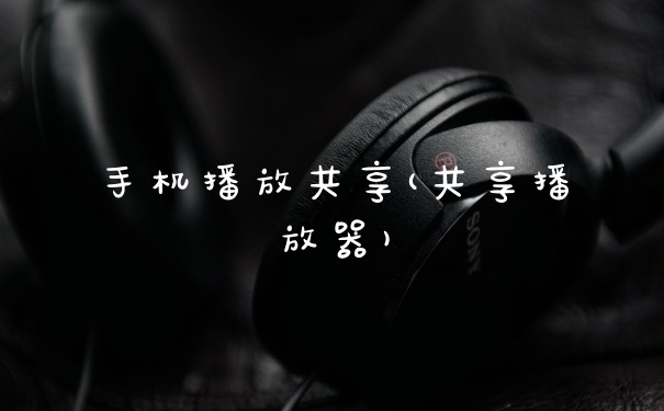 手机播放共享(共享播放器)