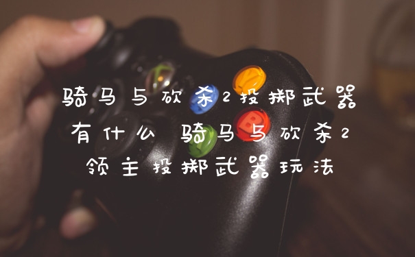 骑马与砍杀2投掷武器有什么 骑马与砍杀2领主投掷武器玩法