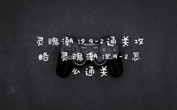 灵魂潮汐9-2通关攻略 灵魂潮汐9-2怎么通关
