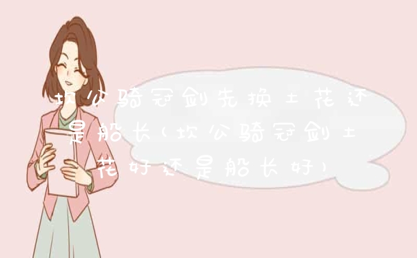 坎公骑冠剑先换土花还是船长(坎公骑冠剑土花好还是船长好)