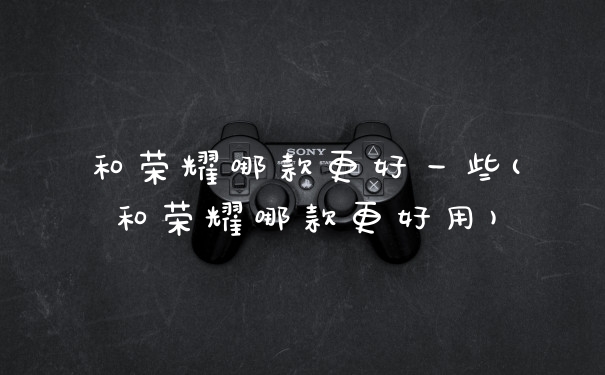 和荣耀哪款更好一些(和荣耀哪款更好用)