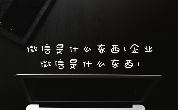 微信是什么东西(企业微信是什么东西)