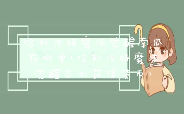 哈利波特魔法觉醒南瓜在哪里(哈利波特魔法觉醒怎么获得货币)