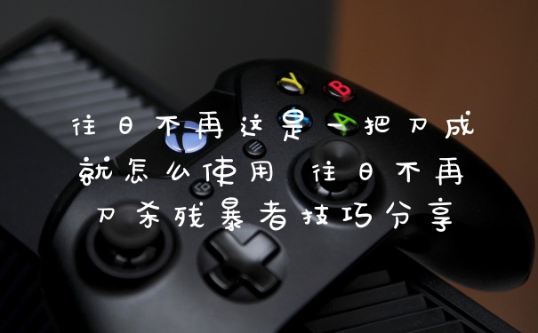 往日不再这是一把刀成就怎么使用 往日不再刀杀残暴者技巧分享