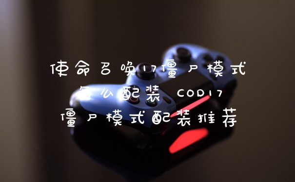 使命召唤17僵尸模式怎么配装 COD17僵尸模式配装推荐