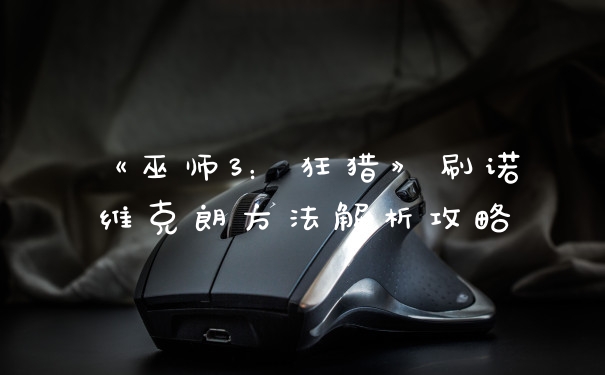 《巫师3：狂猎》刷诺维克朗方法解析攻略