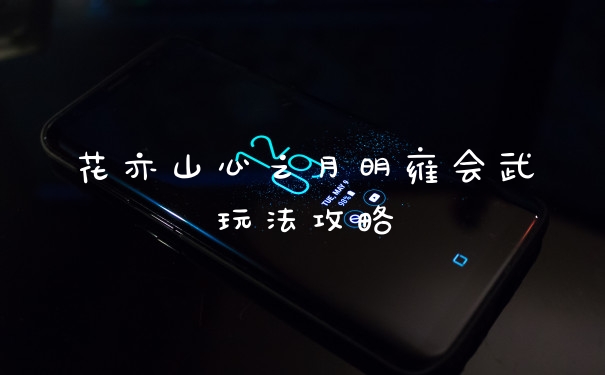 花亦山心之月明雍会武玩法攻略