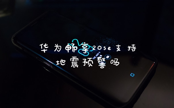 华为畅享20se支持地震预警吗