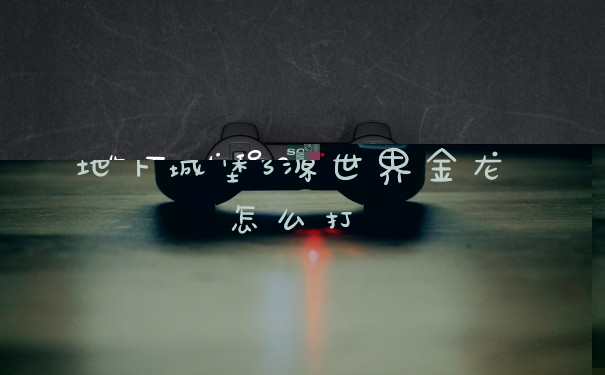 地下城堡3源世界金龙怎么打