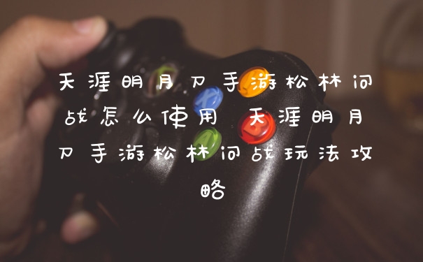 天涯明月刀手游松林问战怎么使用 天涯明月刀手游松林问战玩法攻略