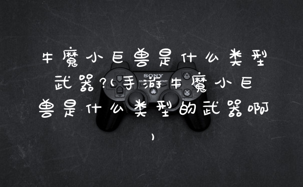 牛魔小巨兽是什么类型武器?(手游牛魔小巨兽是什么类型的武器啊)