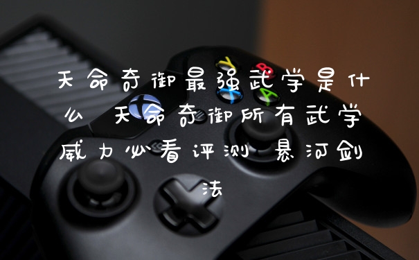 天命奇御最强武学是什么 天命奇御所有武学威力必看评测 悬河剑法