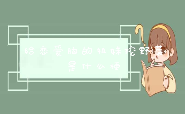 给恋爱脑的姐妹挖野菜是什么梗