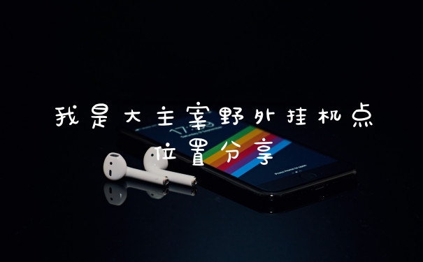 我是大主宰野外挂机点位置分享