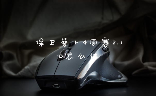 保卫萝卜4周赛2.10怎么过