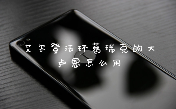 艾尔登法环葛瑞克的大卢恩怎么用