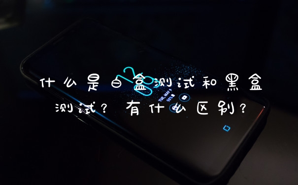 什么是白盒测试和黑盒测试？有什么区别？
