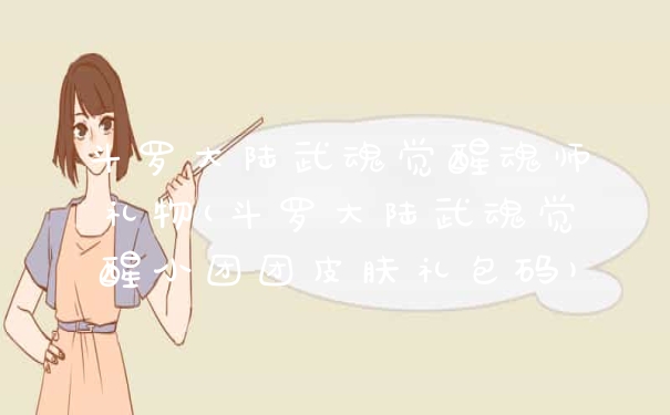 斗罗大陆武魂觉醒魂师礼物(斗罗大陆武魂觉醒小团团皮肤礼包码)