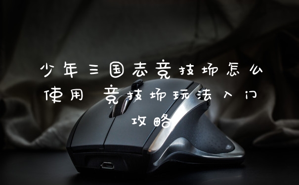 少年三国志竞技场怎么使用 竞技场玩法入门攻略
