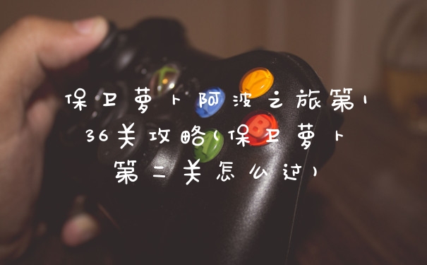 保卫萝卜阿波之旅第136关攻略(保卫萝卜第二关怎么过)