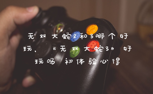 无双大蛇2和3哪个好玩，《无双大蛇3》好玩吗 初体验心得