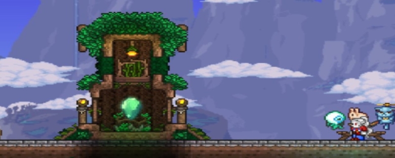 泰拉瑞亚如何让商人卖传送塔