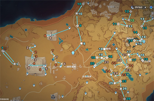 原神沙漠仙灵位置一览 须弥沙漠地区仙灵在哪