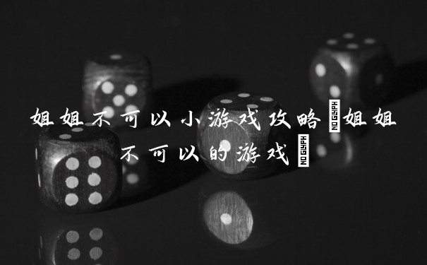 姐姐不可以小游戏攻略(姐姐不可以的游戏)