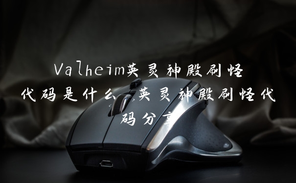 Valheim英灵神殿刷怪代码是什么 英灵神殿刷怪代码分享