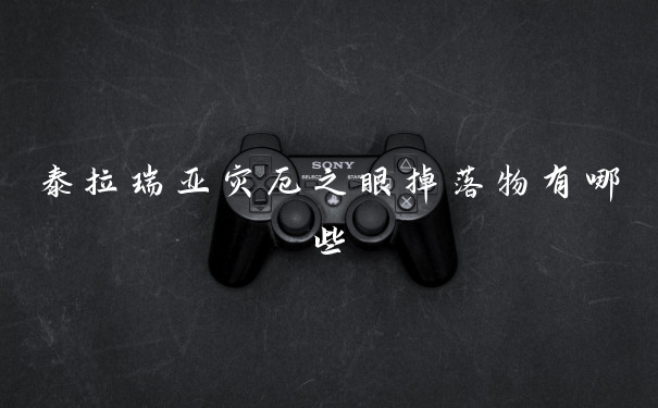 泰拉瑞亚灾厄之眼掉落物有哪些