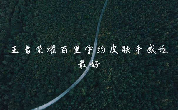 王者荣耀百里守约皮肤手感谁最好