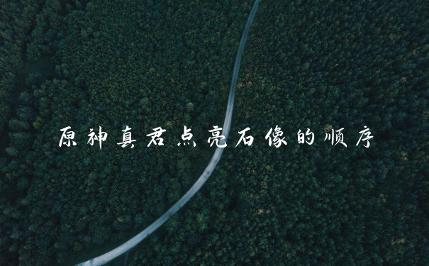 原神真君点亮石像的顺序