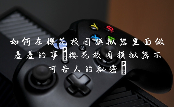 如何在樱花校园模拟器里面做羞羞的事(樱花校园摸拟器不可告人的秘密)