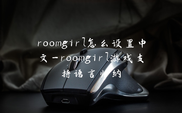 roomgirl怎么设置中文-roomgirl游戏支持语言归纳