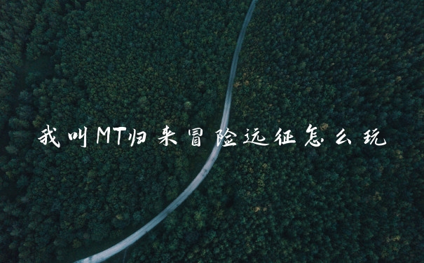 我叫MT归来冒险远征怎么玩