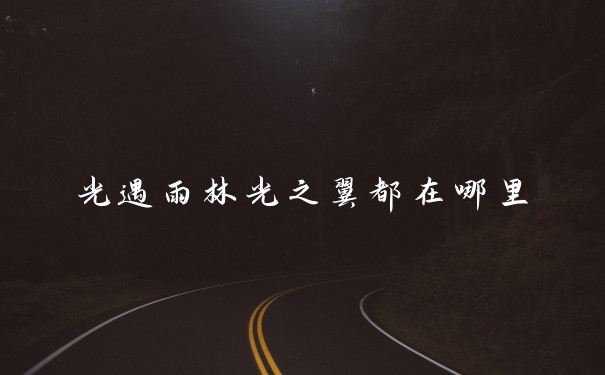 光遇雨林光之翼都在哪里