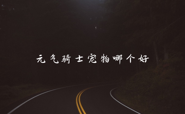 元气骑士宠物哪个好