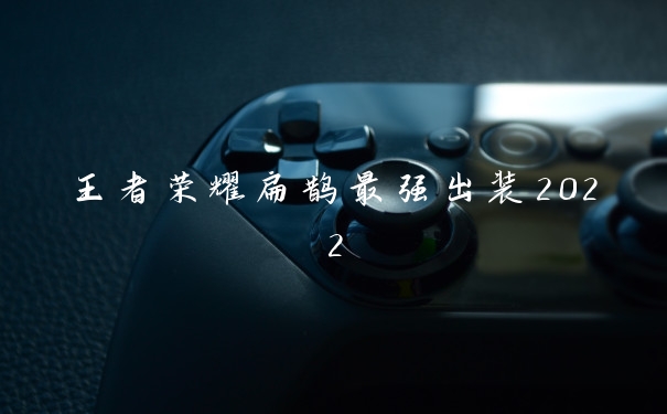 王者荣耀扁鹊最强出装2022