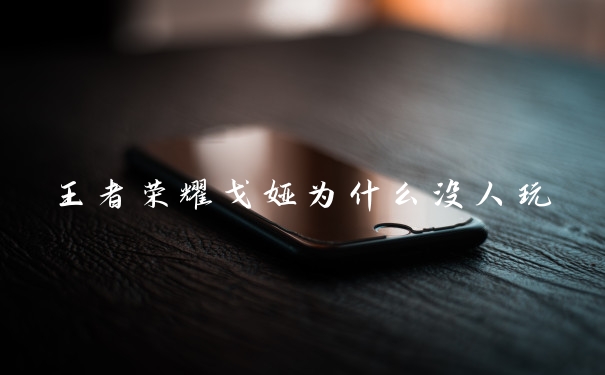 王者荣耀戈娅为什么没人玩