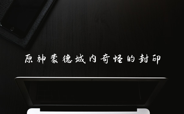 原神蒙德城内奇怪的封印