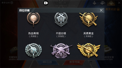 和平精英黄金下一个段位是什么 是铂金吗