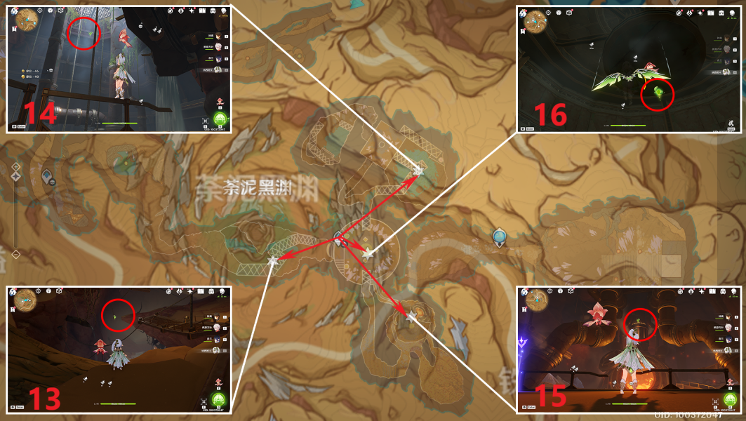 原神3.6草神瞳位置汇总-苍漠囿土草神瞳全收集